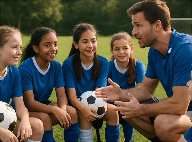 Girls academy training